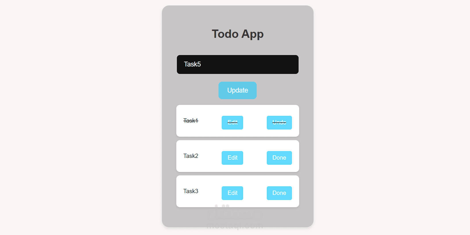 برمجة وتطوير TODO APP باستخدام React .js