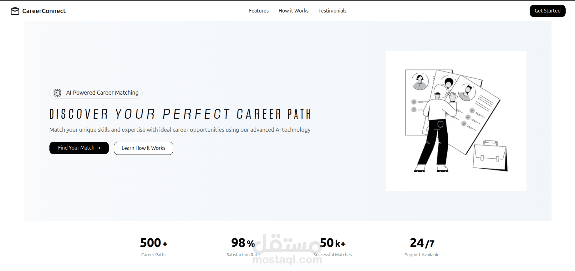 نظام التوصية المهنية الذكي -Career Connect-