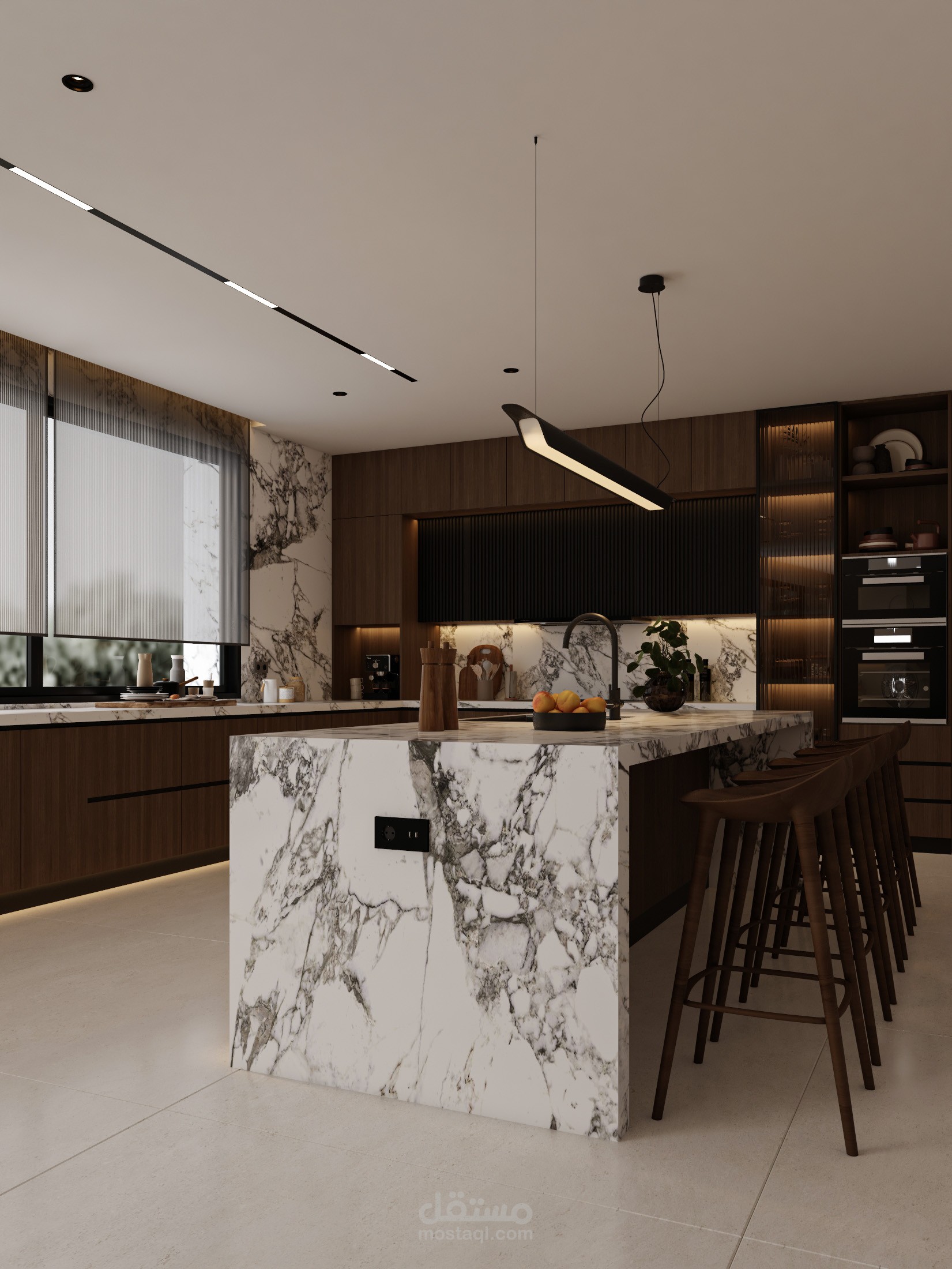 تصميم مطبخ وصالة طعام في الإمارات
