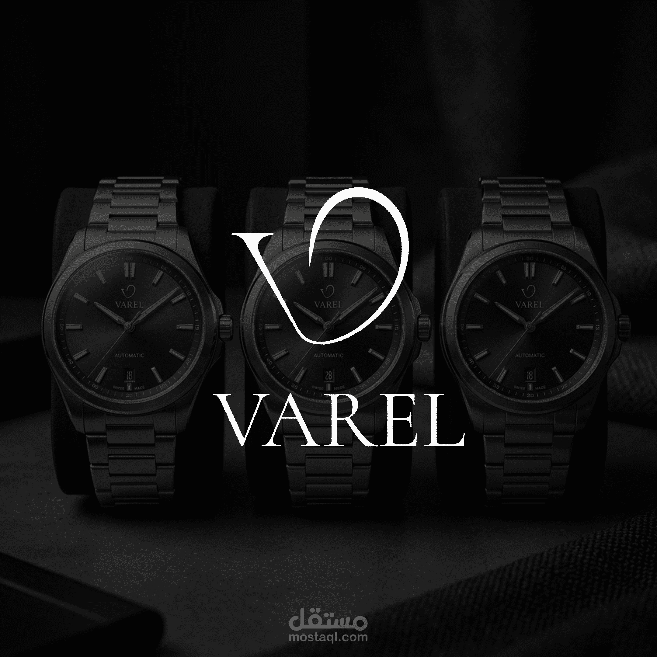 VAREL — تصميم هوية بصرية لماركة ساعات فاخرة