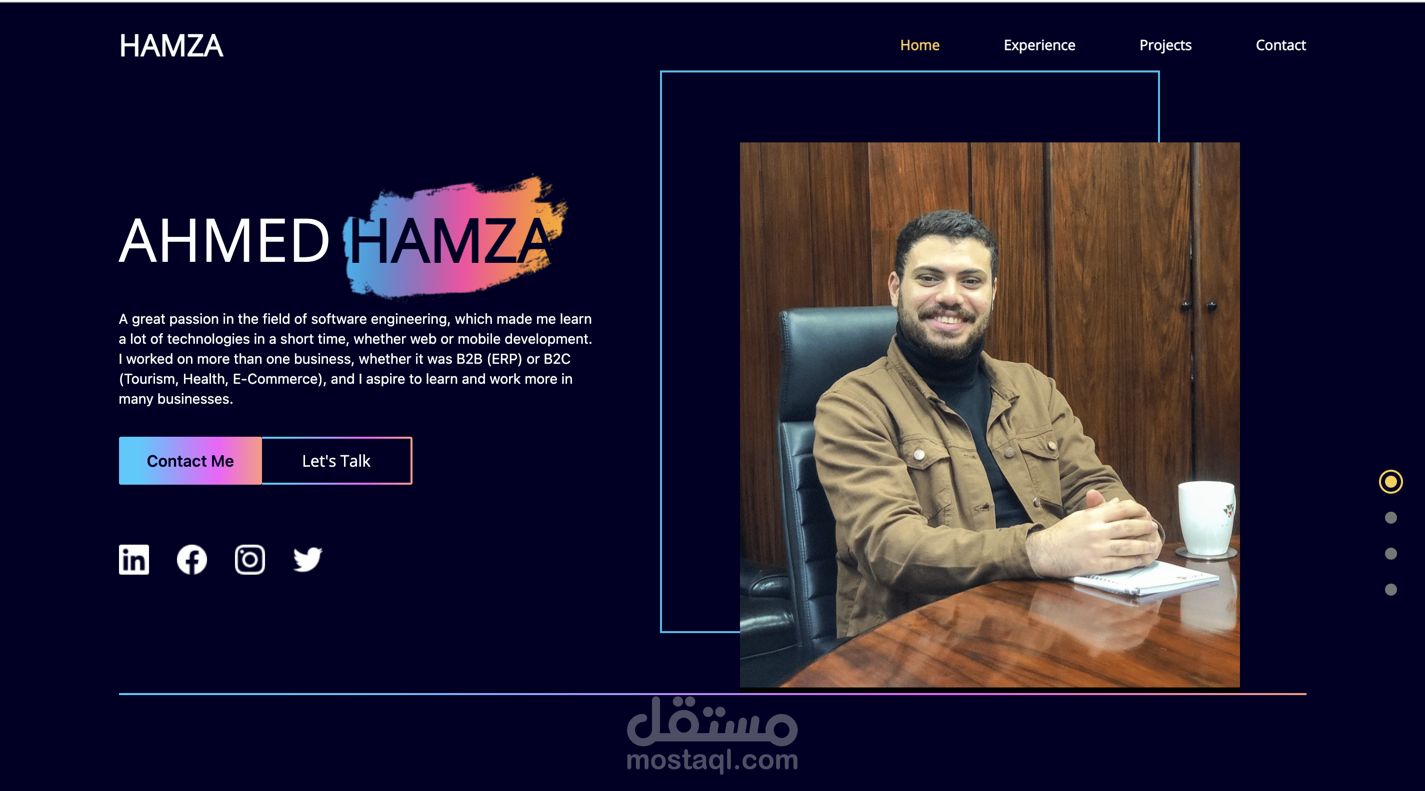 البرتفوليو الخاص بي