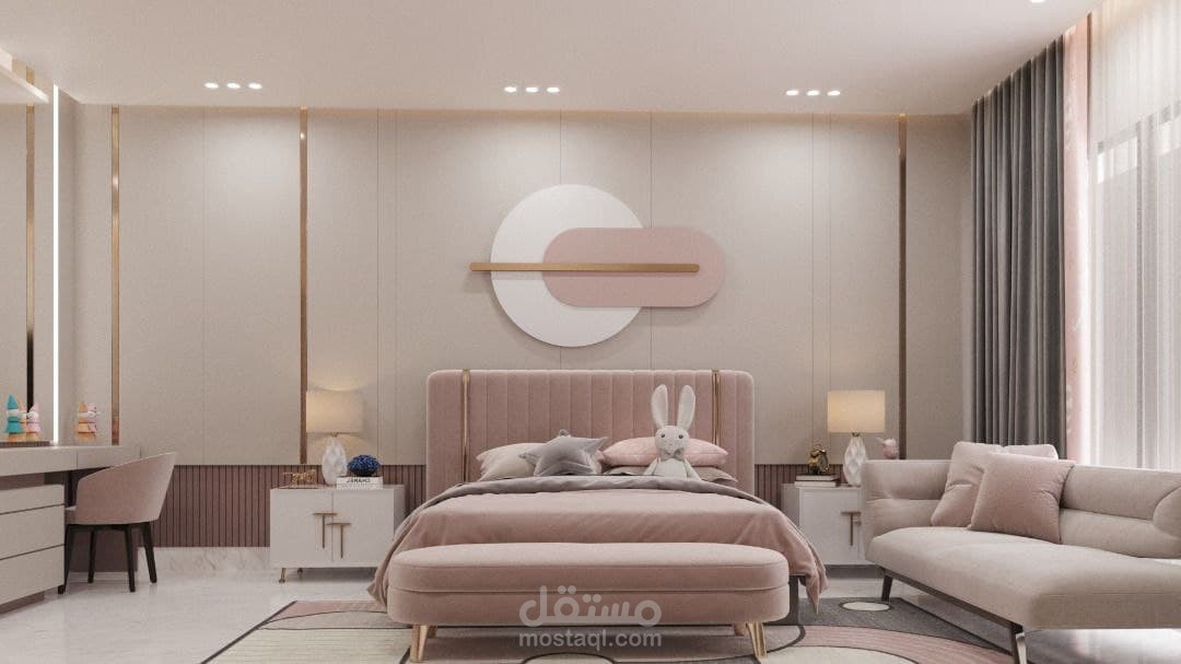 تصميم داخلي لفيلا 3D