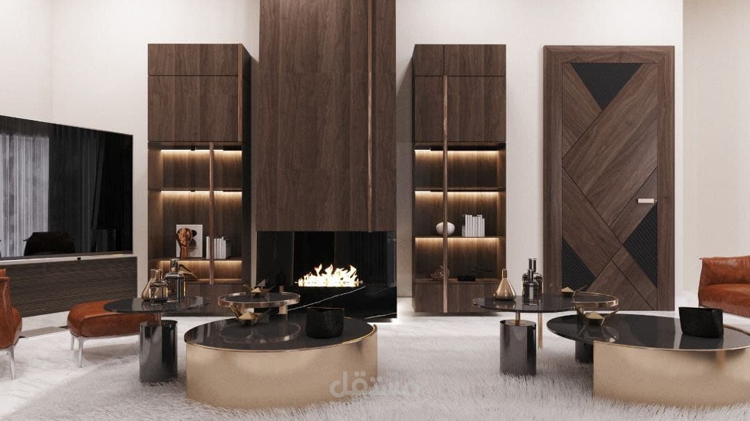 تصميم داخلي لفيلا 3D