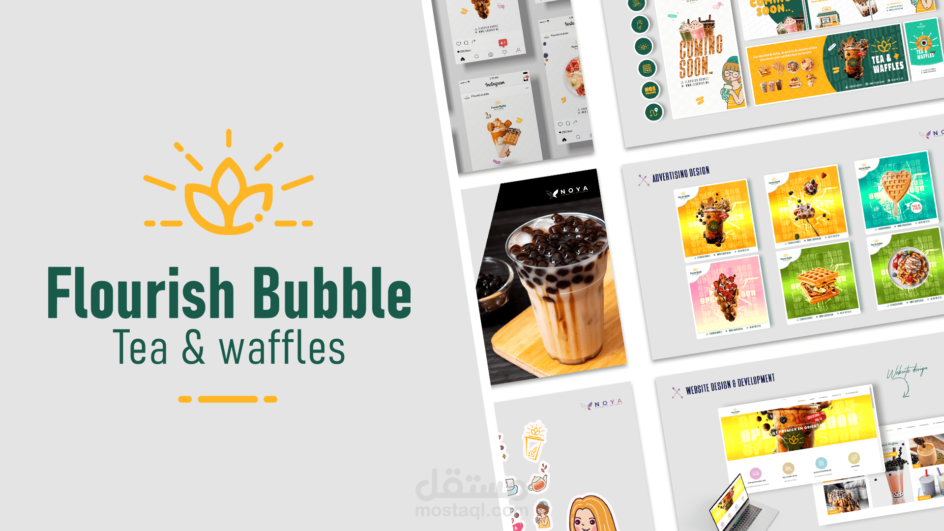 Flourish Bubble | Brand identity & interior design