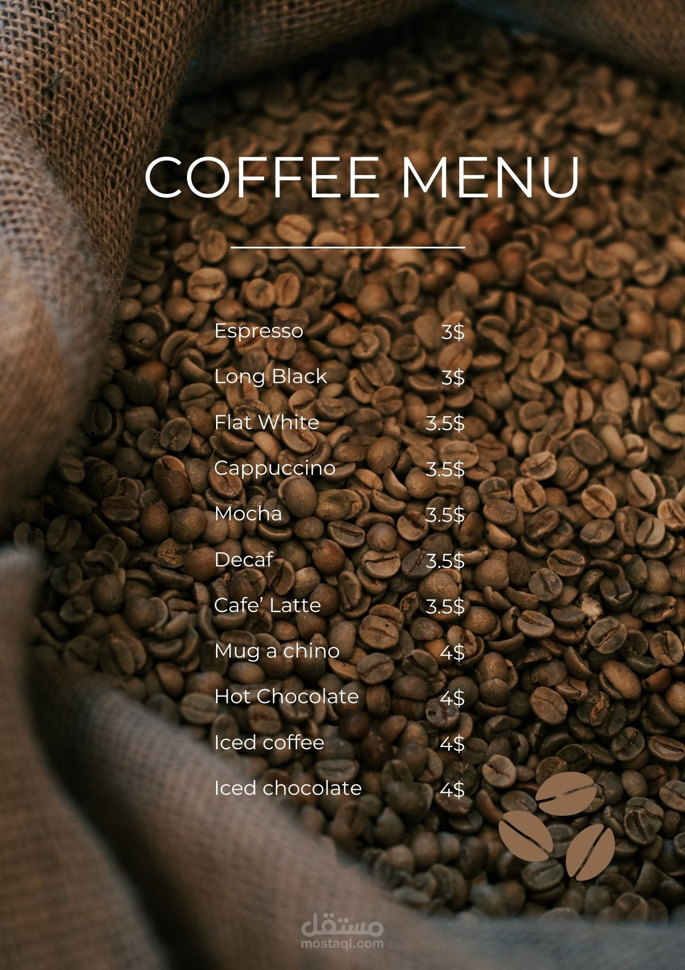 menu design