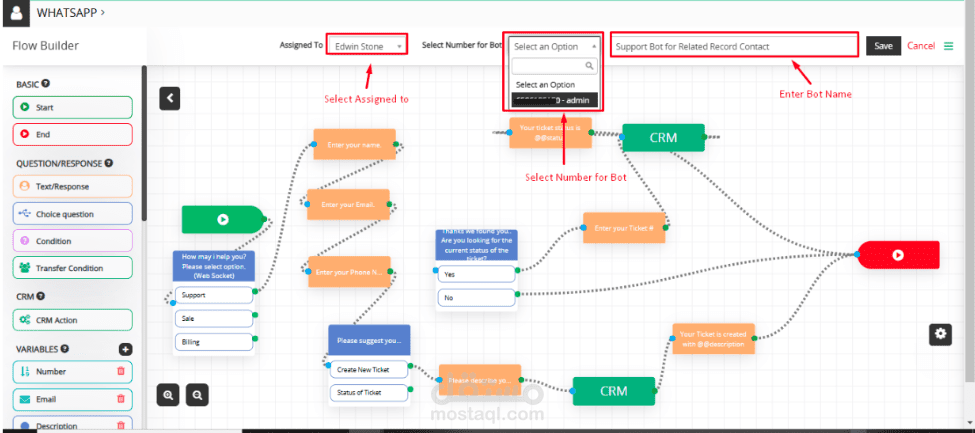 تطوير شات بوت واتساب مع نظام أتمتة متكامل
