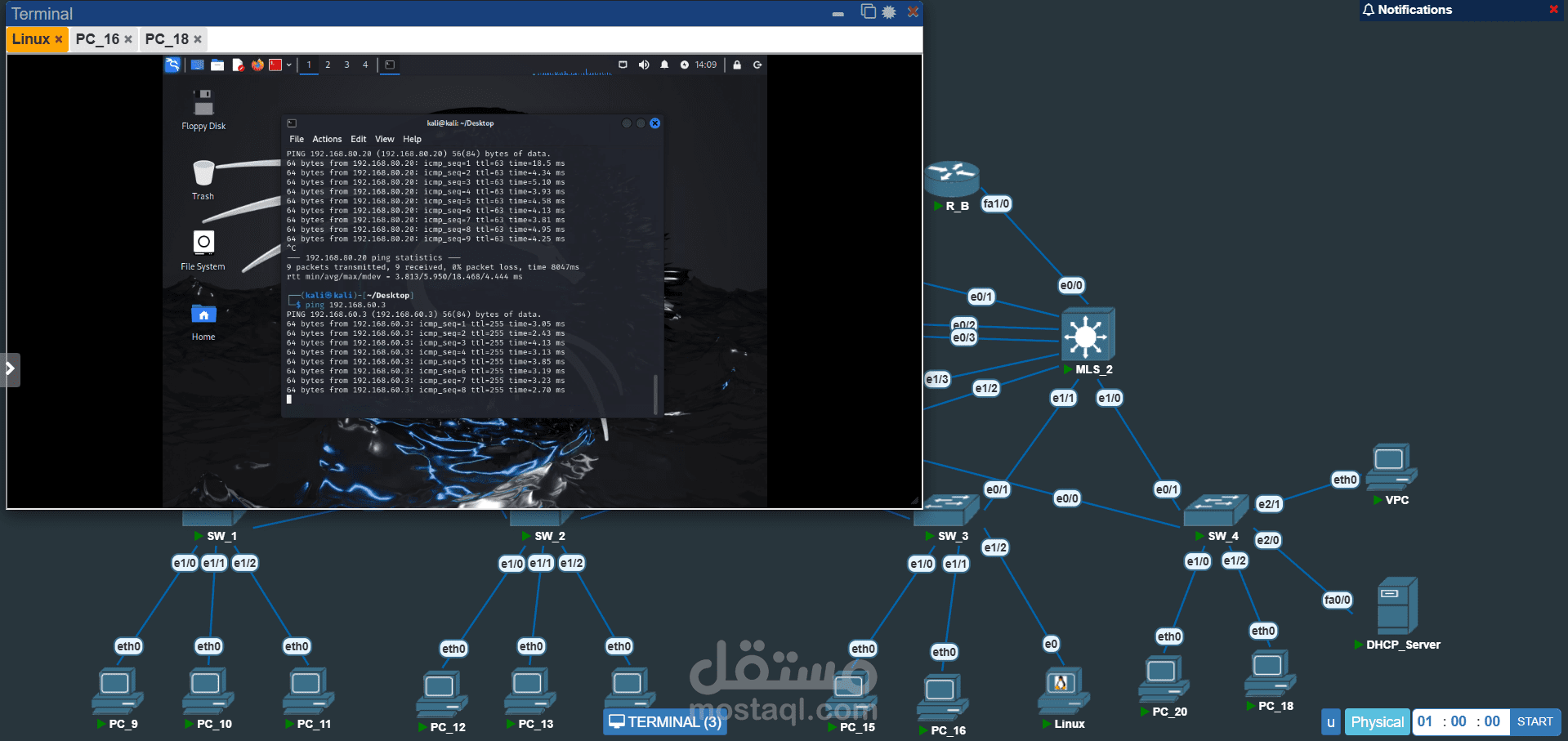 FortiGate Network Security & Routing Project