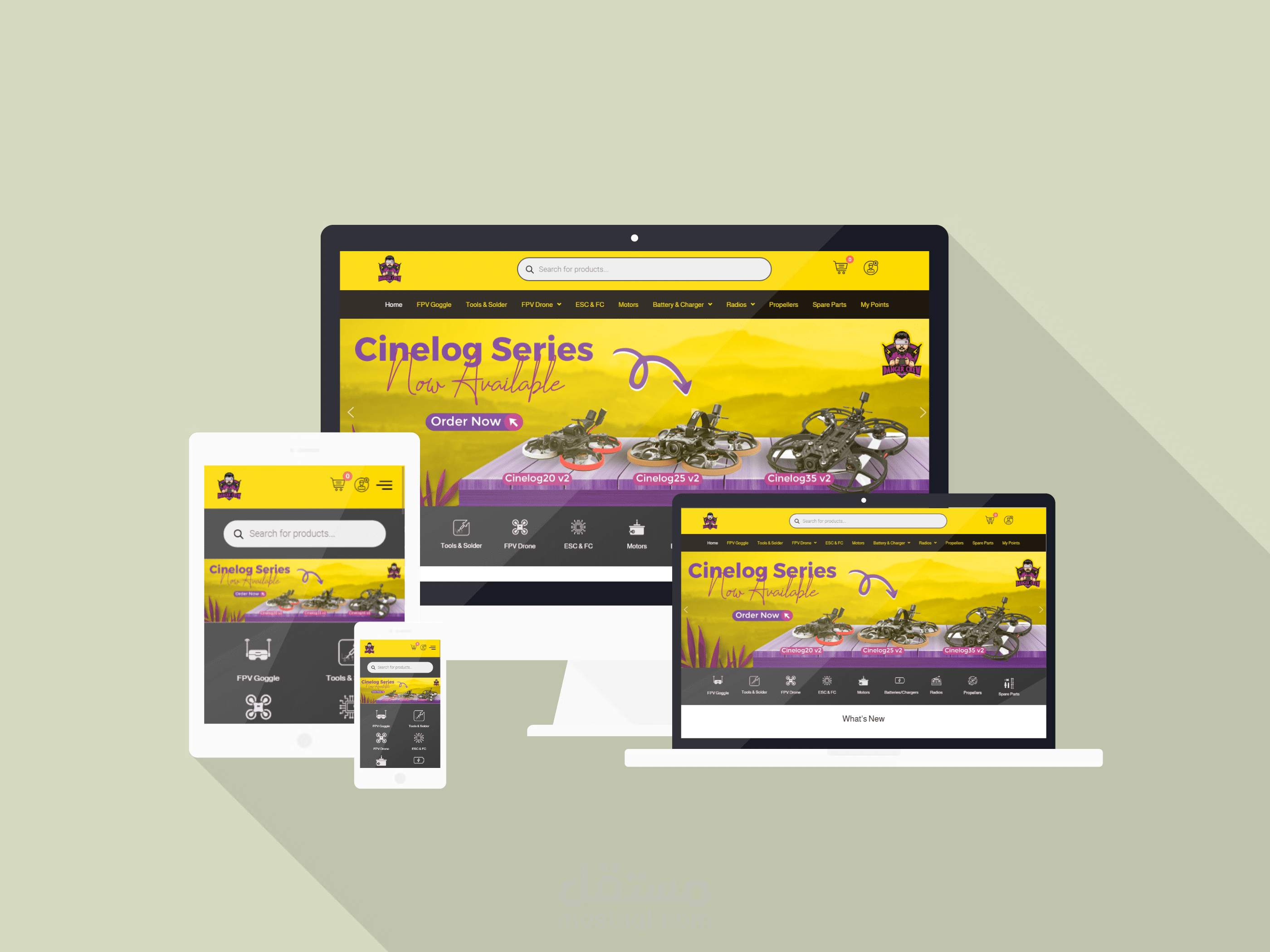 متجر الكتروني لبيع طائرات الدرون +150 منتج ويدعم الشحن للجميع الدول