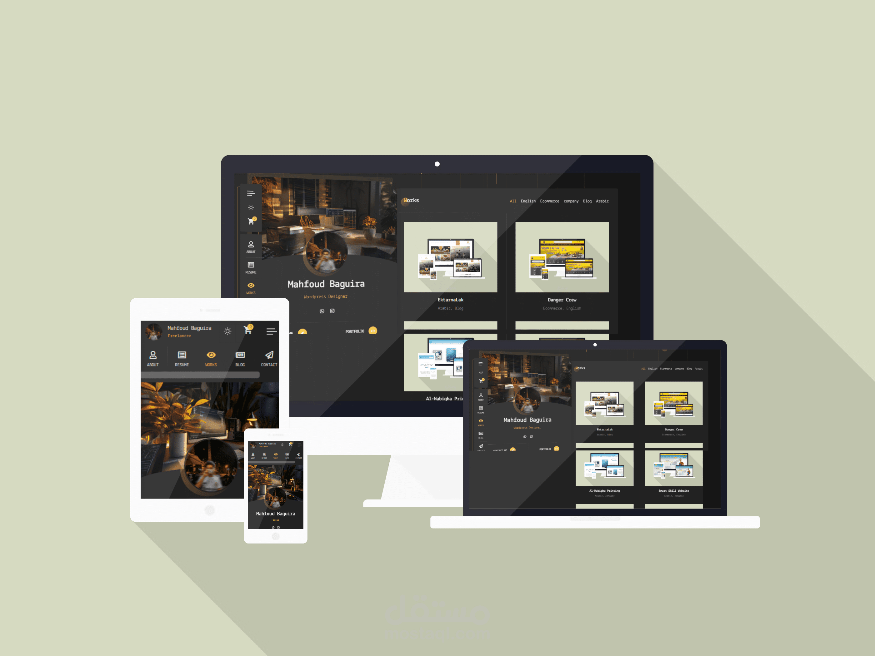 موقعي الشخصي  portfolio