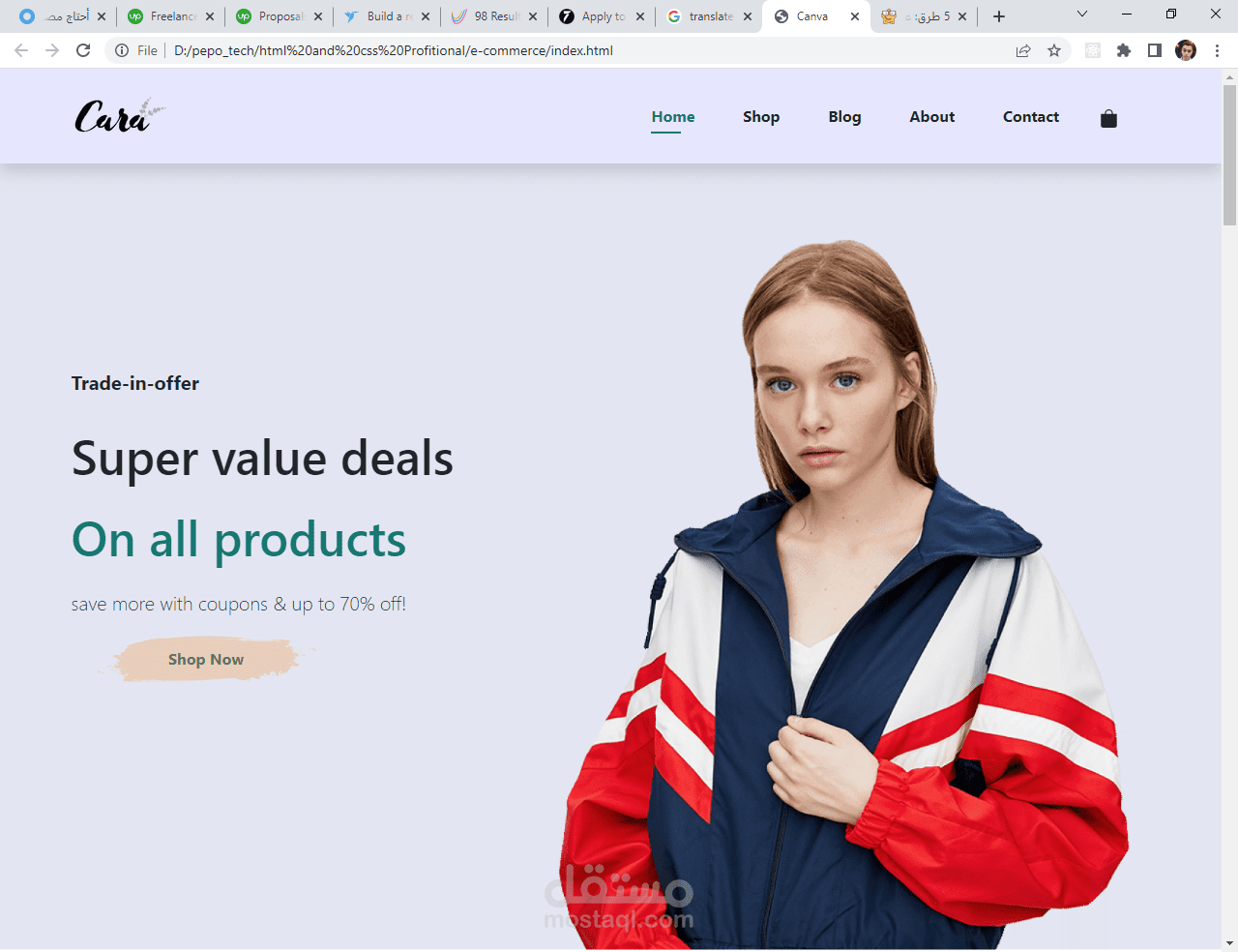 Canva e-comerce