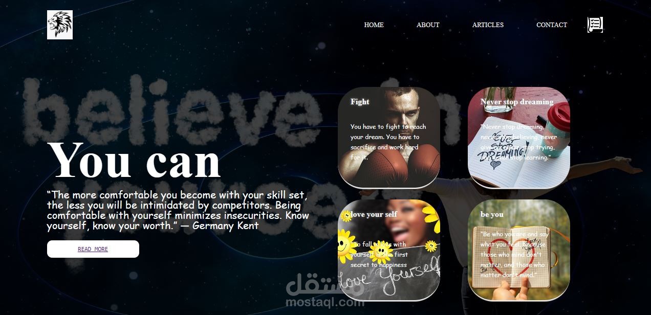 WEBSITE: Believe in your self