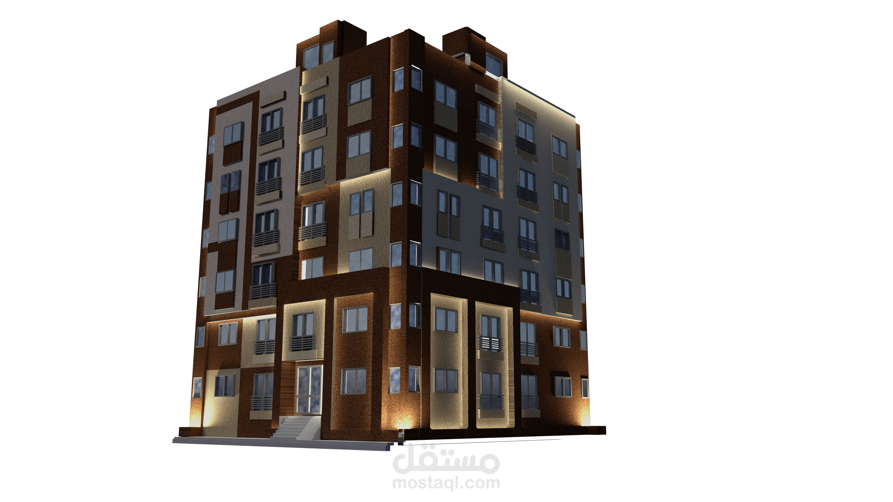 تصميم واجهة اسكان شباب