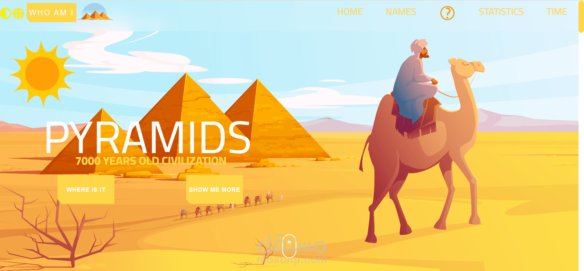 موقع تعرفي عن الاهرمات