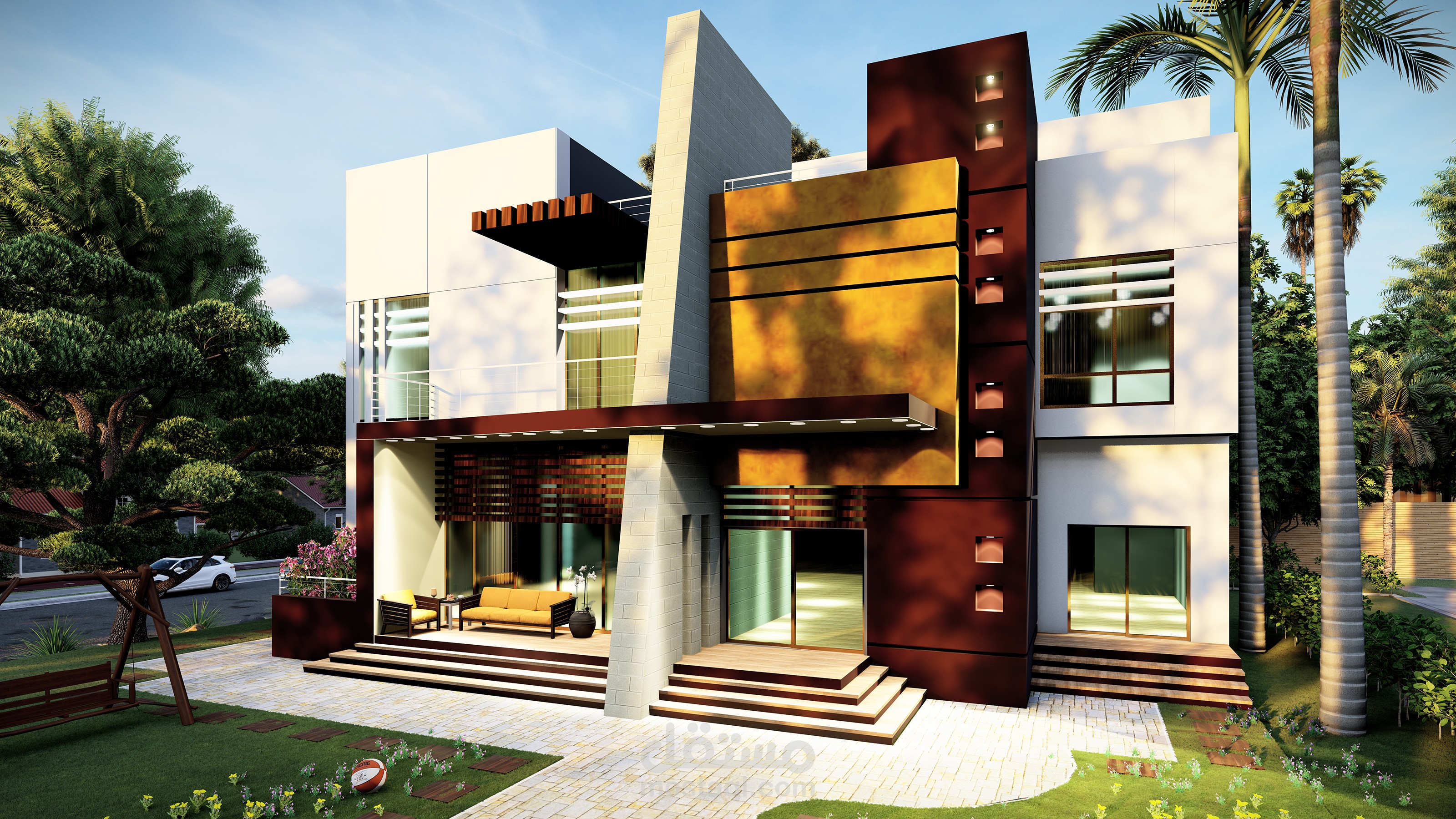 تصميم خارجي لفيلا _Villa in Modern Exterior Design