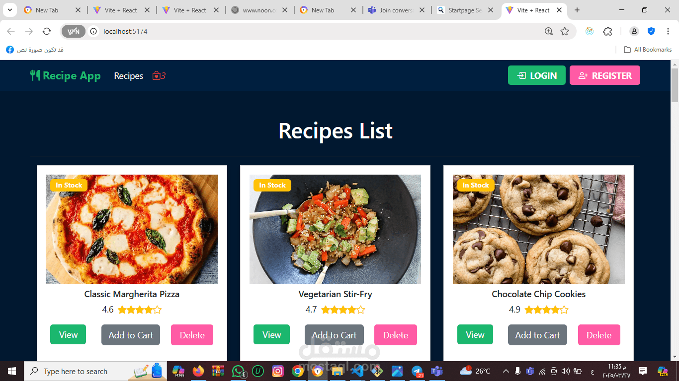 Recipes App