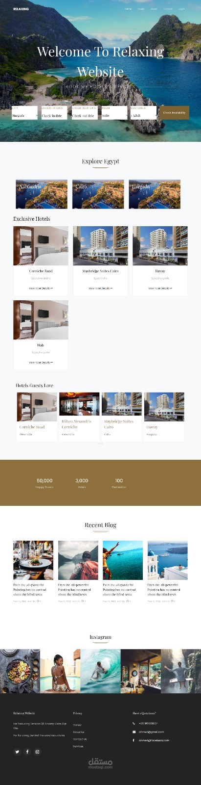 (booking website (Relaxing