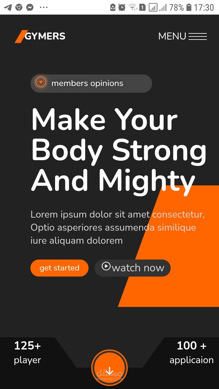Gym website