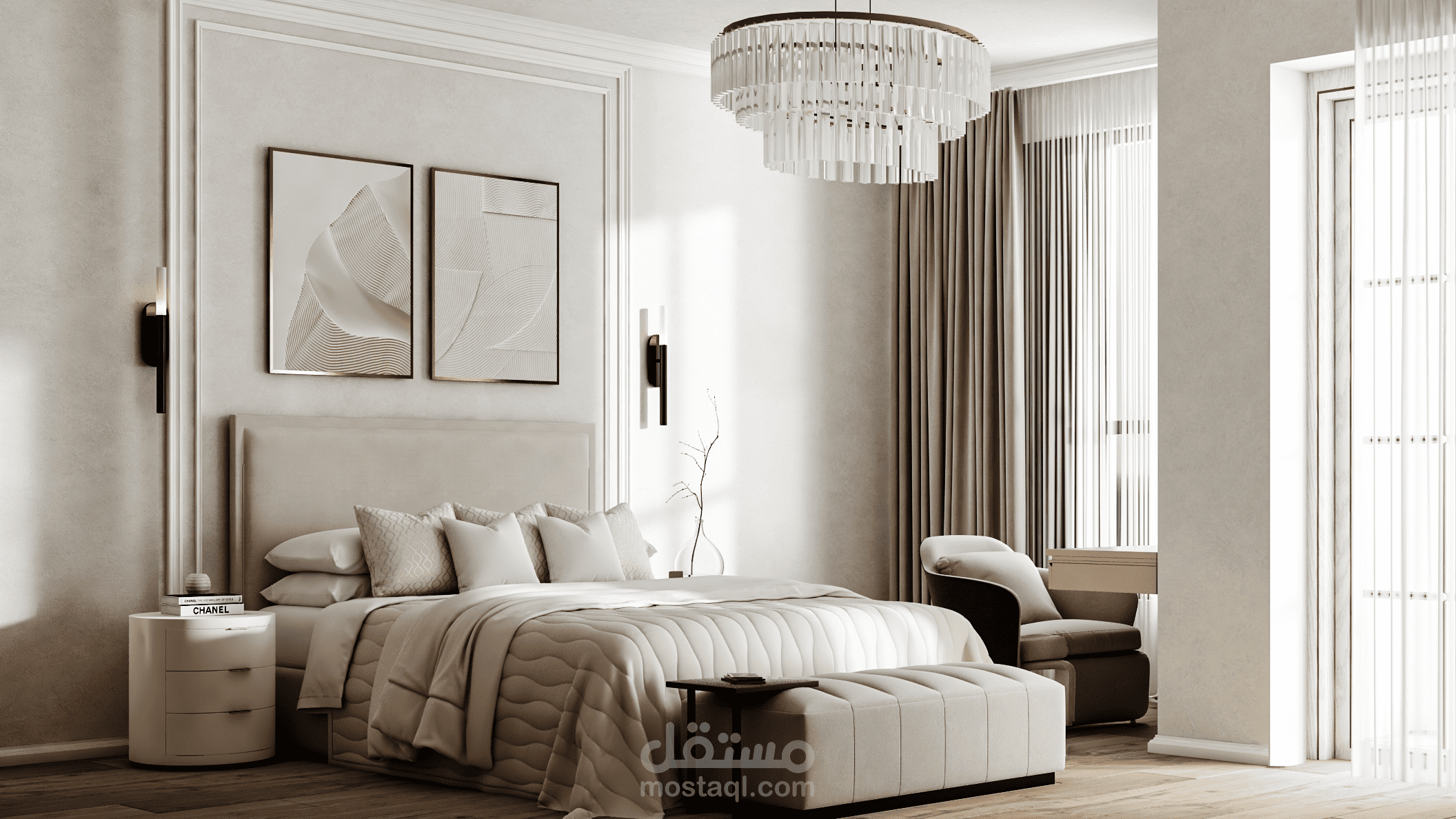 تصميم غرفة فندقية - Hotel Room Design