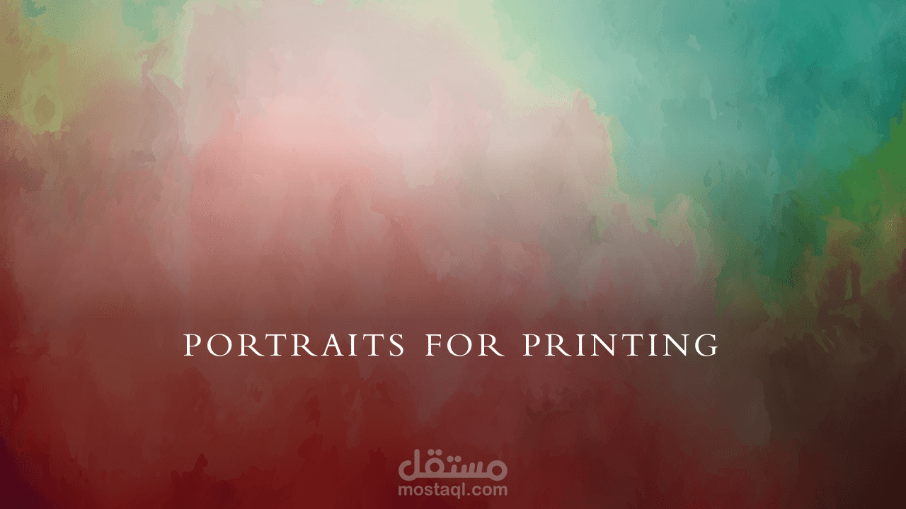 Portrait for printing