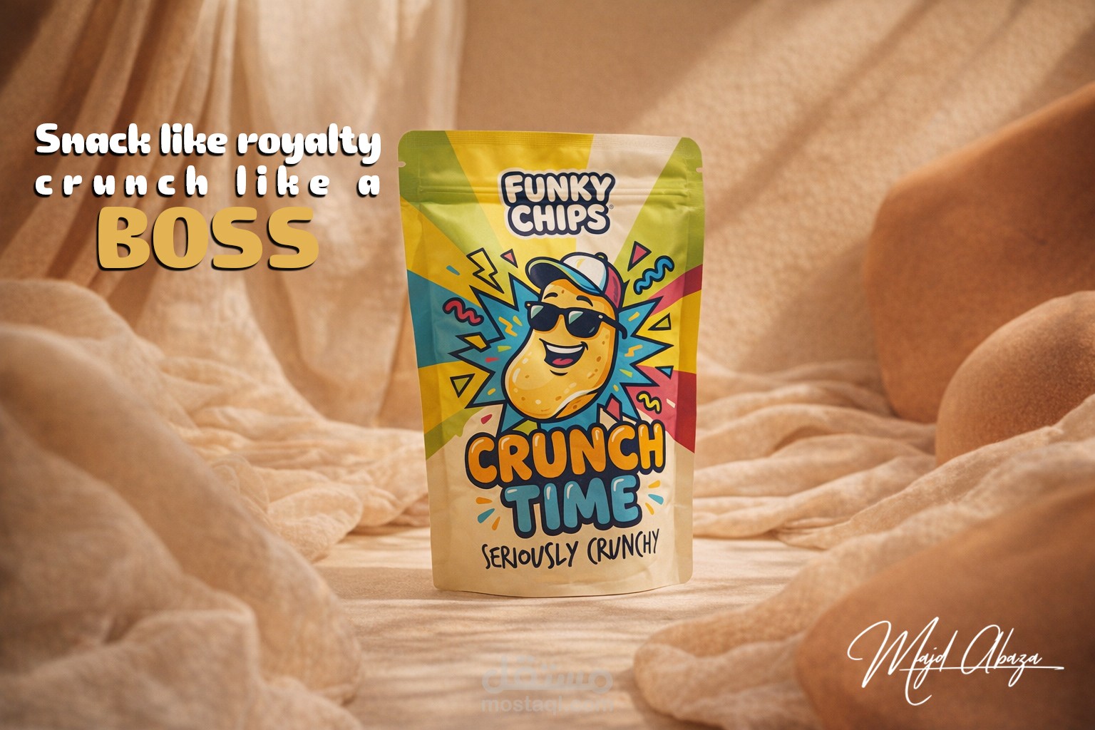 تصميم بوستات سوشيال ميديا لعلامة شيبس / Chips Brand Social Media Posts Design