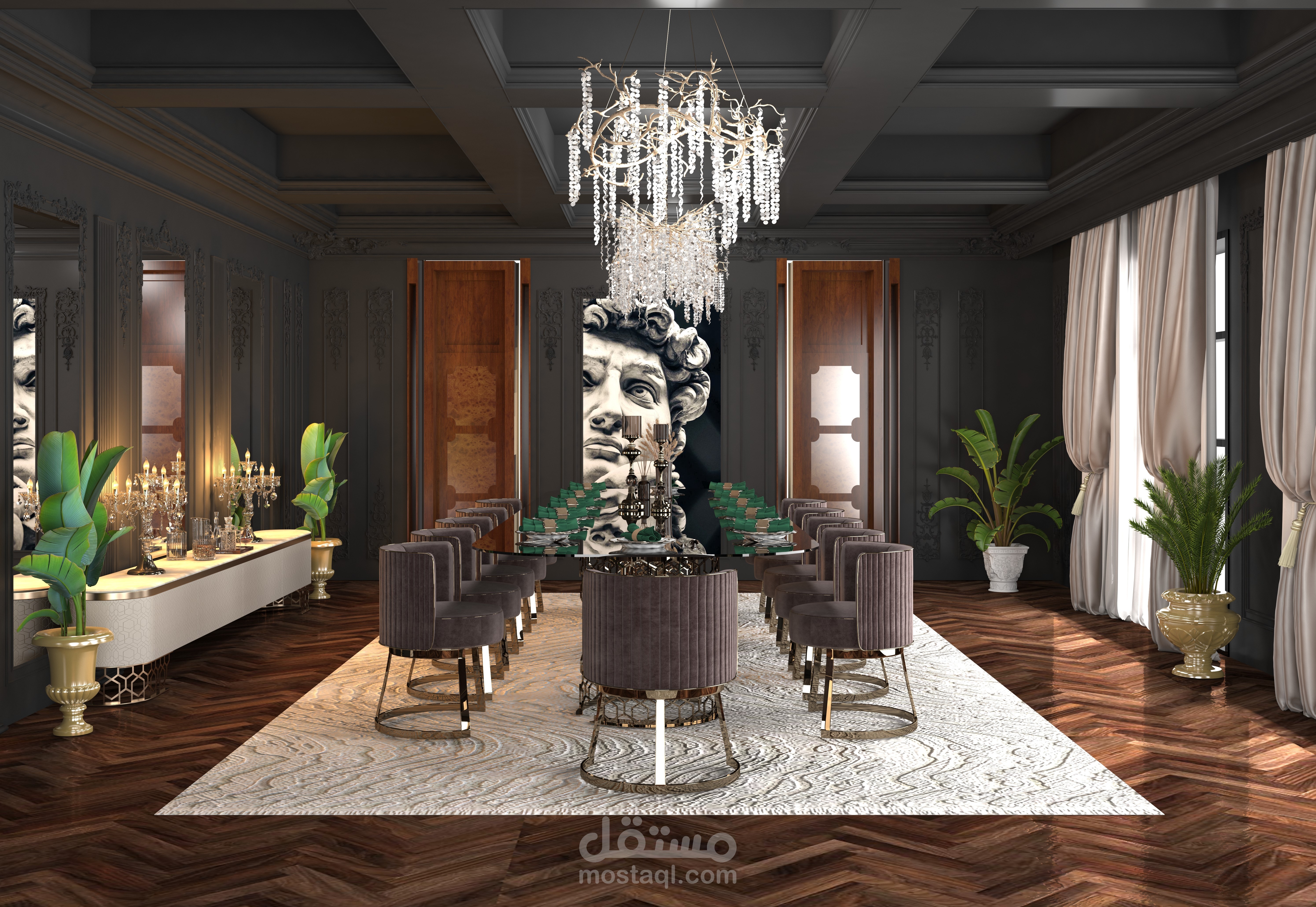 تصميم فيلا كلاسيك