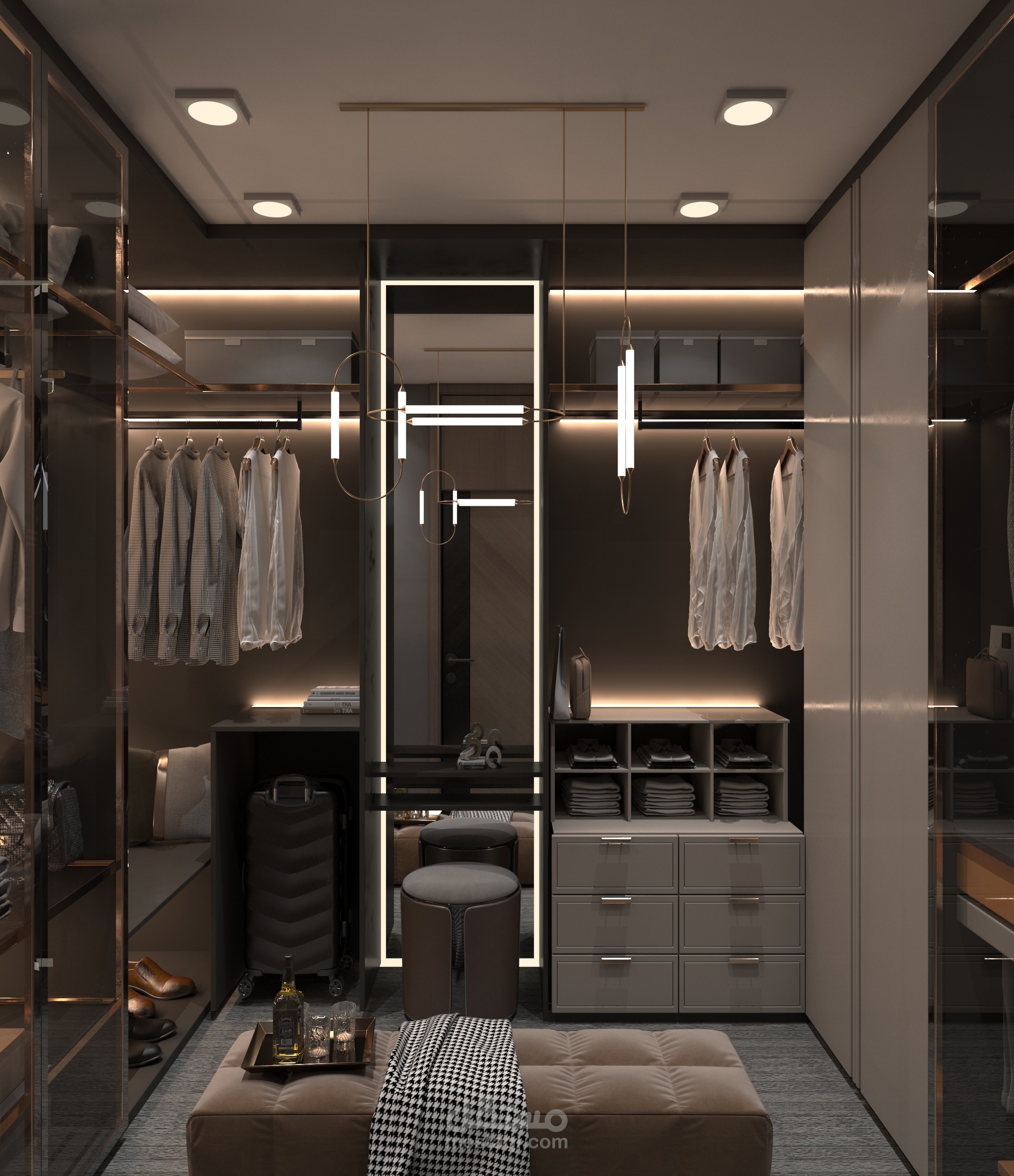 تصميم غرفة ملابس