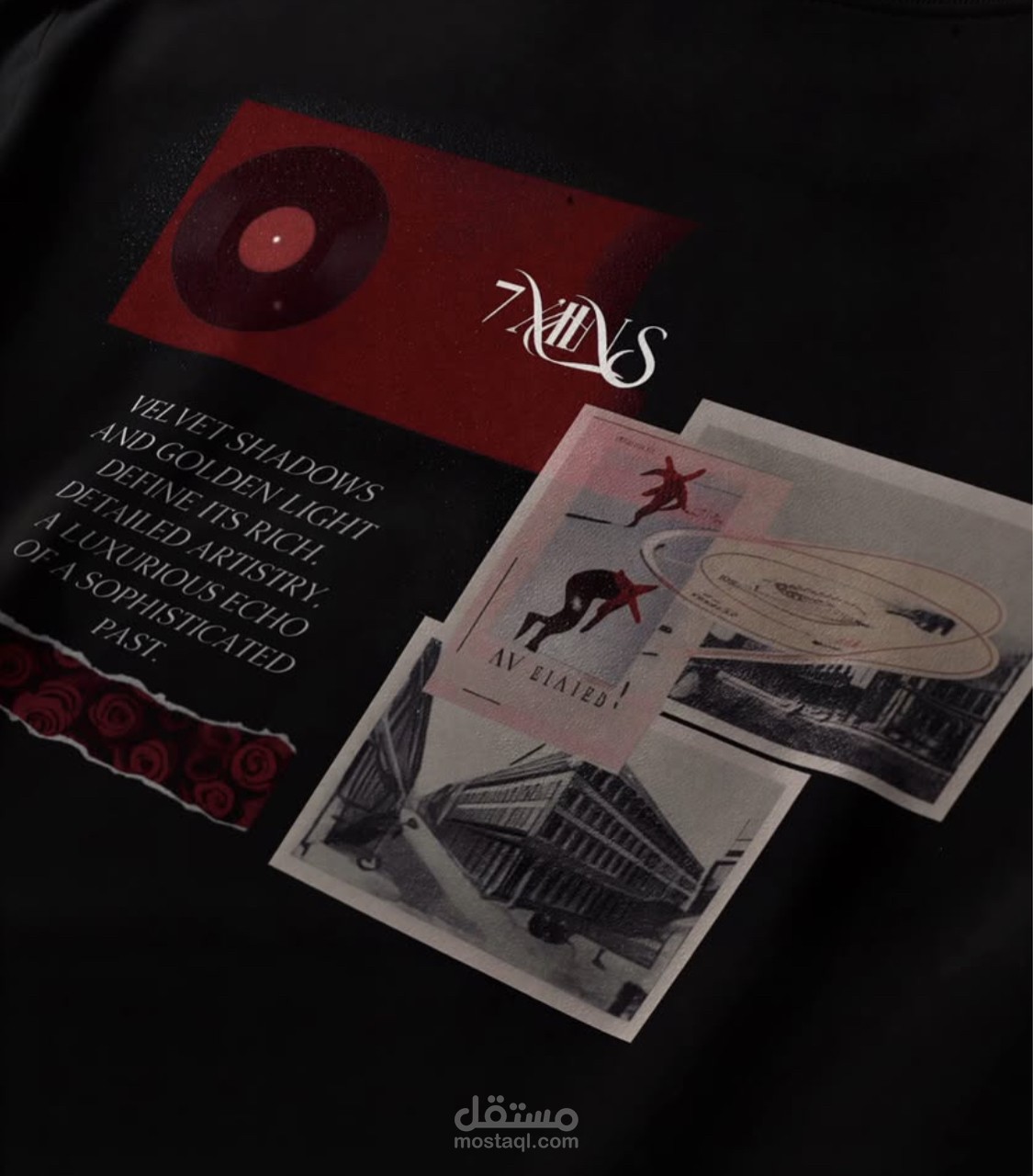 تصميم للجزء الخلفي من الهودي