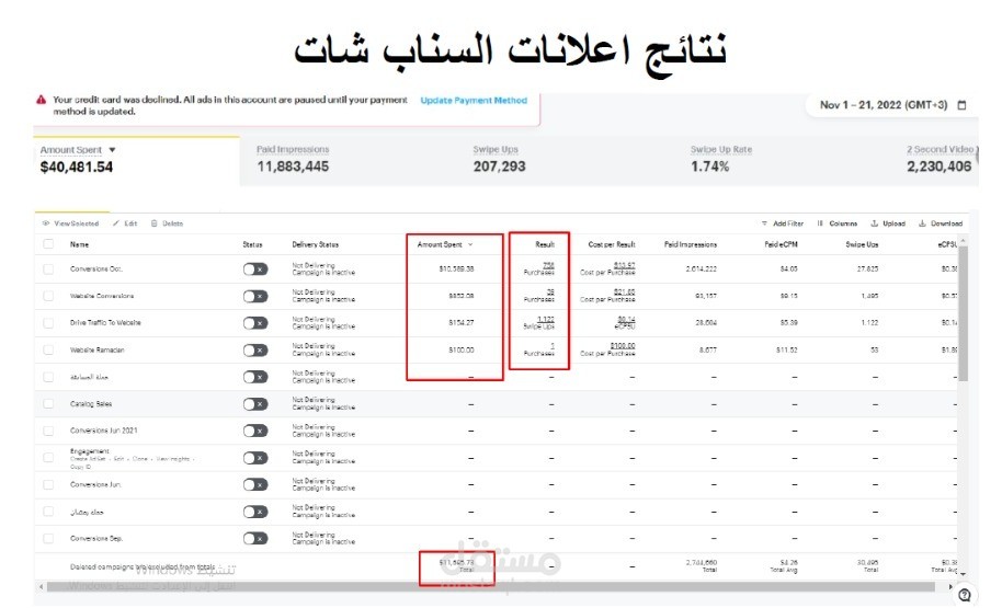 حملات اعلانية على منصة سناب تشات