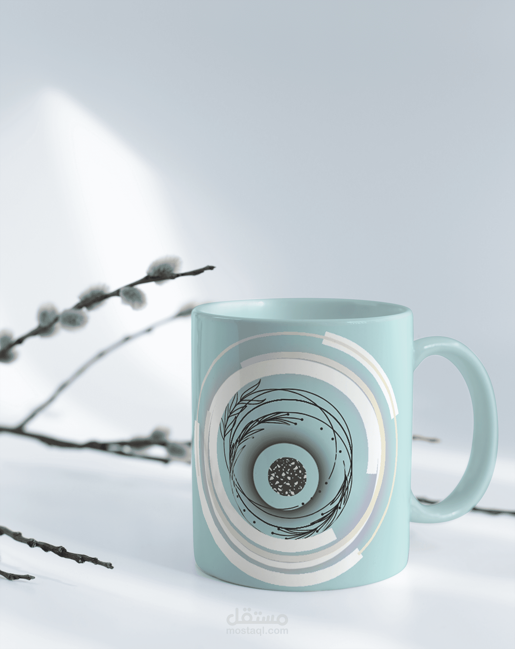 تصميم للطباعة على الاكواب