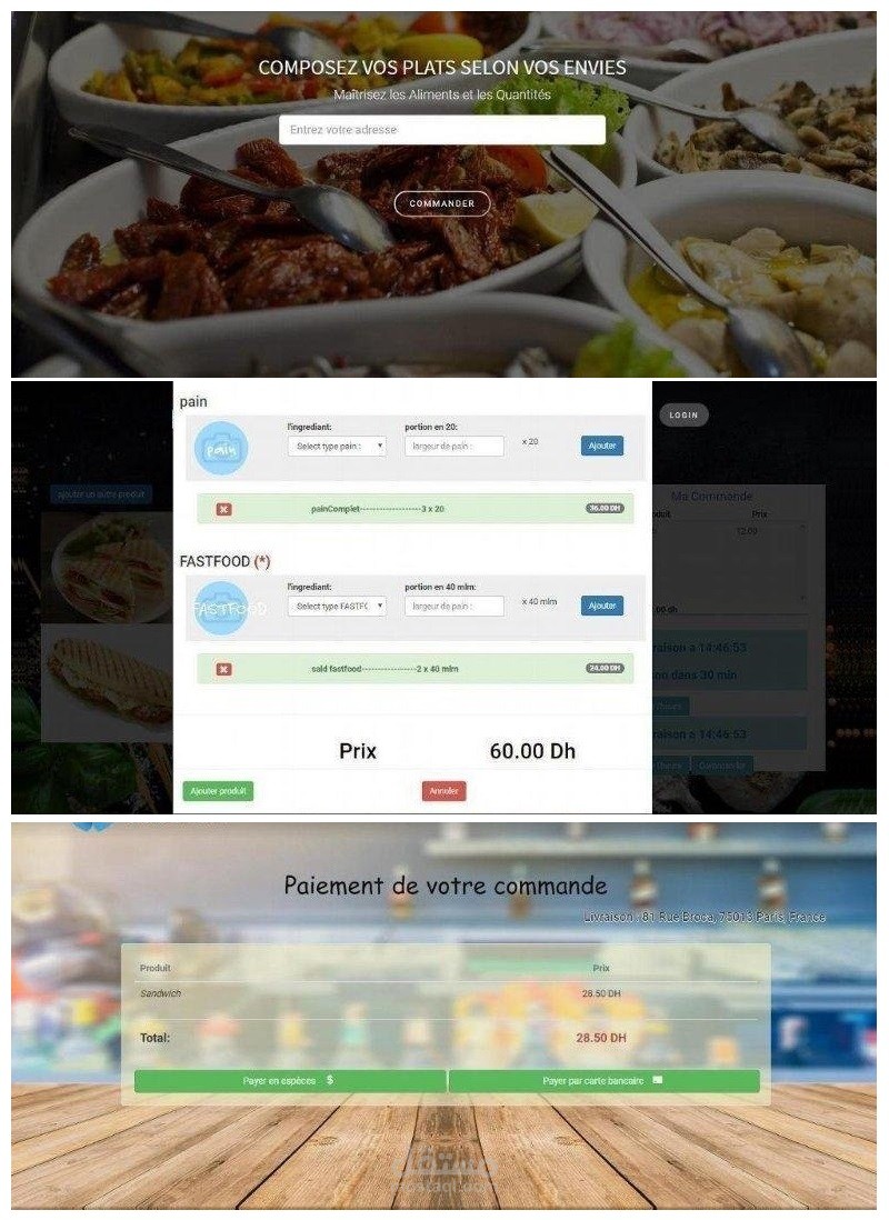 نظام لإدارة طلبات الوجبات عن بعد ( موقع وتطبيق )