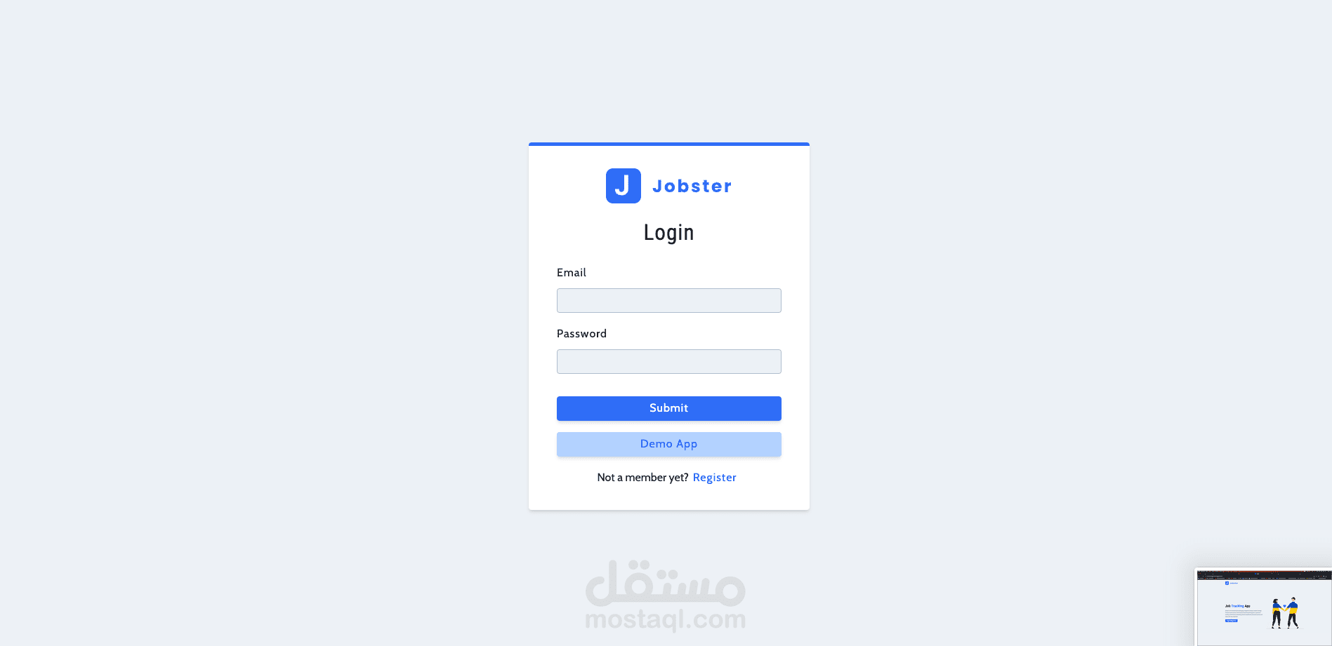 Job posting and tracking web app