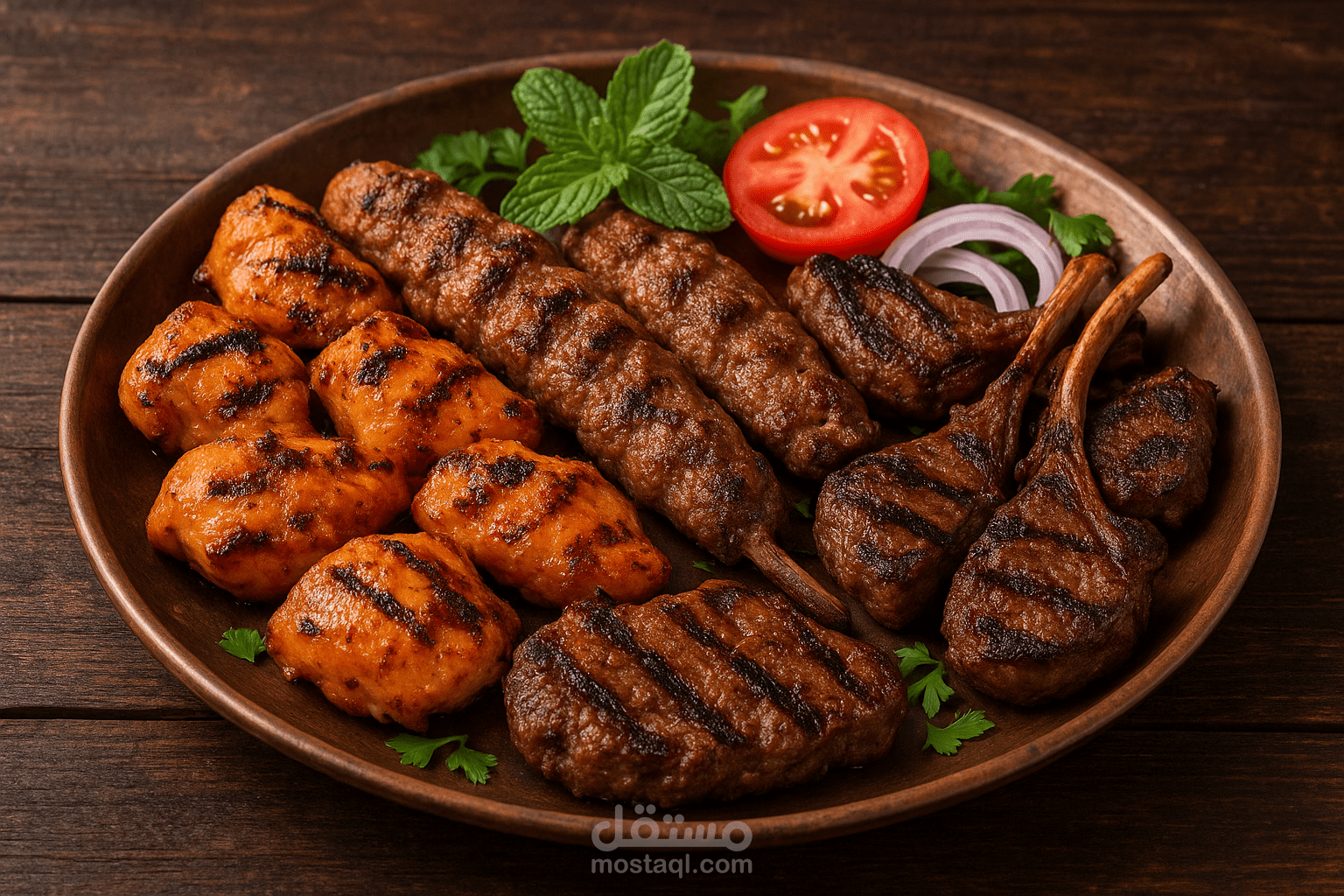 بوست سريع على فيسبوك لمطعم مشويات