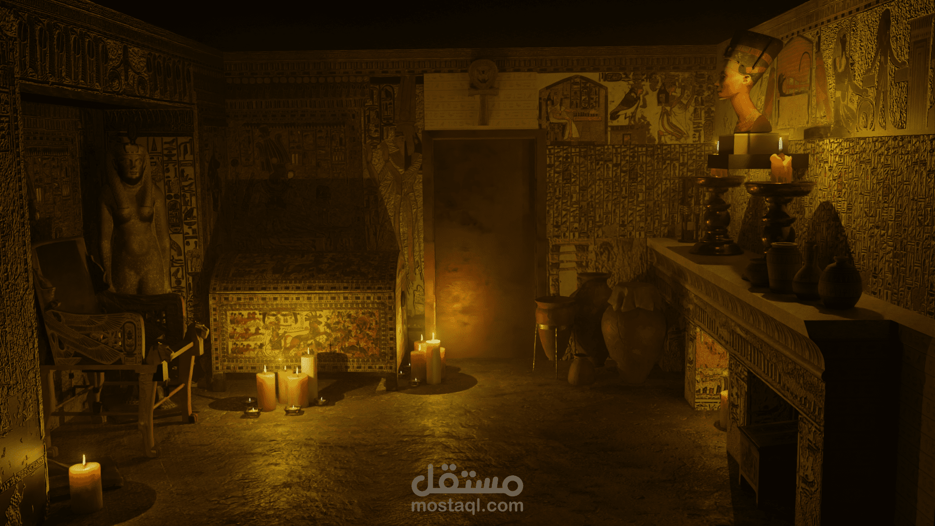 تصميم مقبرة نفرتاري.