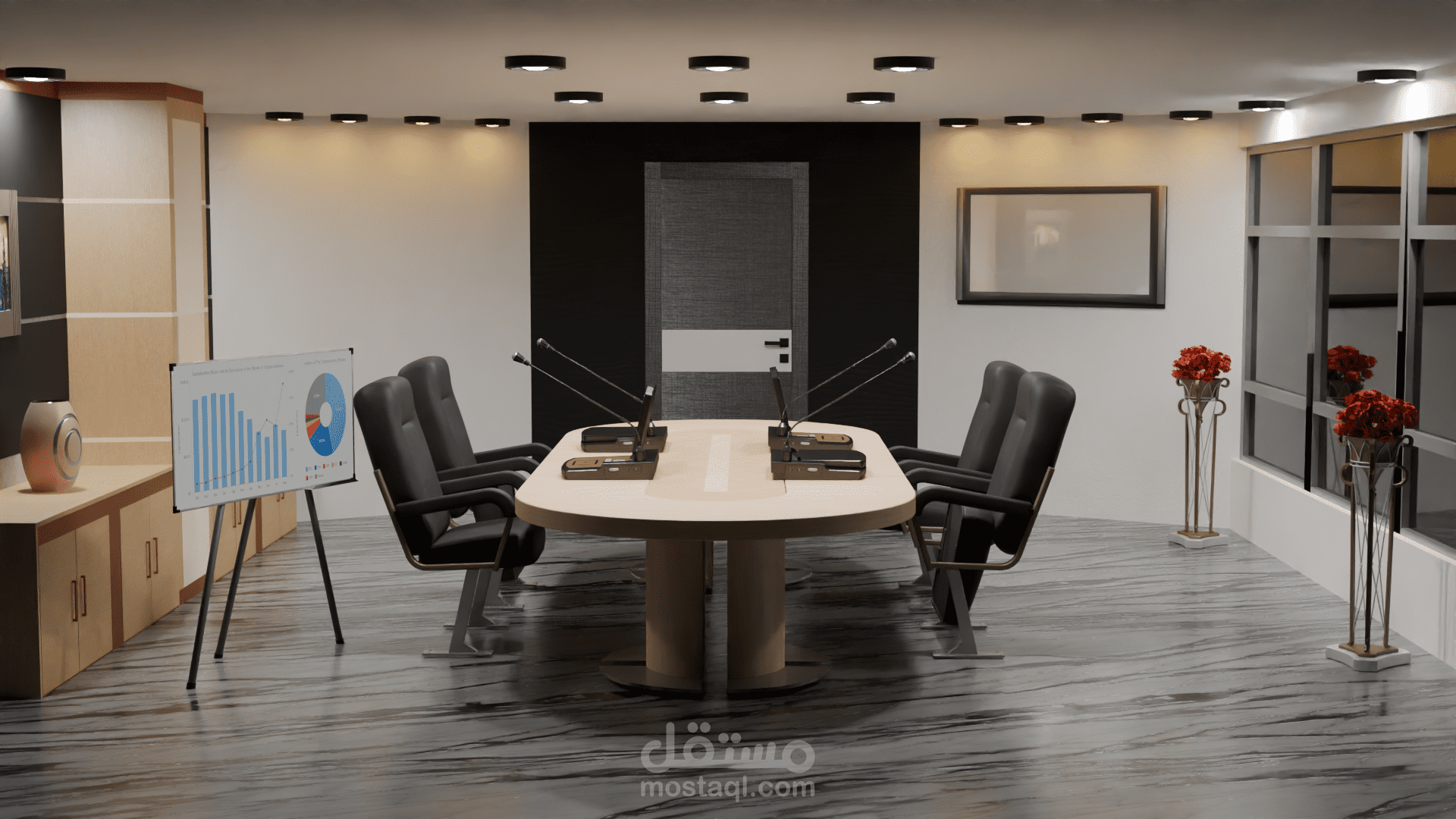 غرفة الاجتماعات.