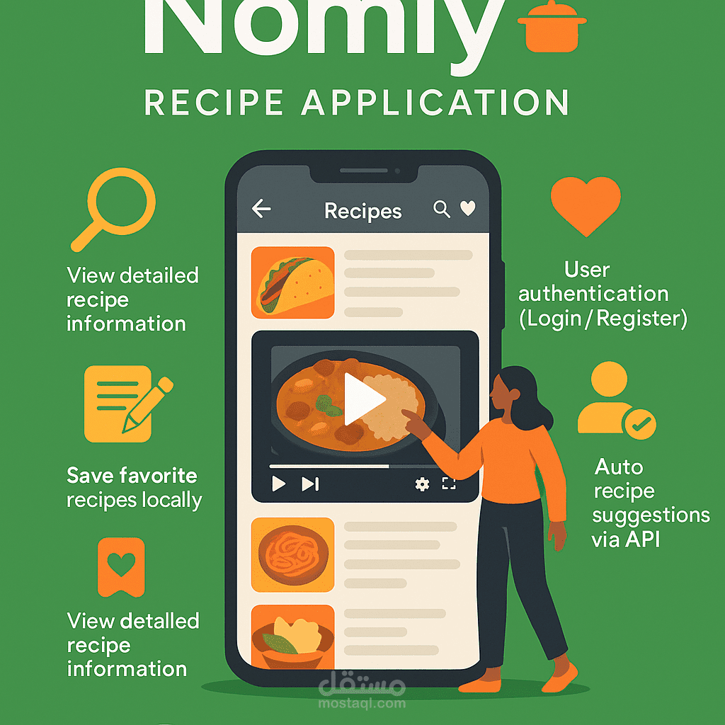 Nomly – تطبيق الوصفات