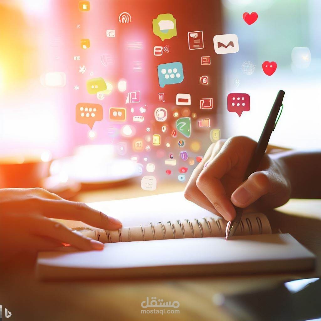 كتابة محتوى مواقع التواصل الاجتماعي(انستغرام /فايسبوك/تويتر....)