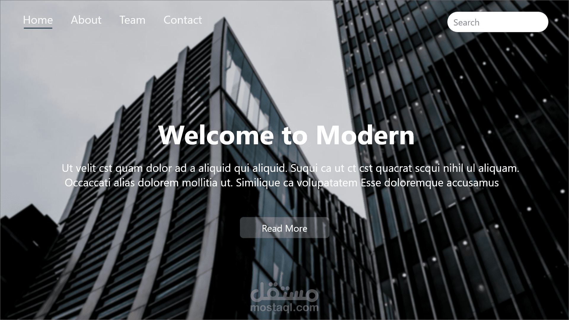 تصميم واجهة ويب UX-UI