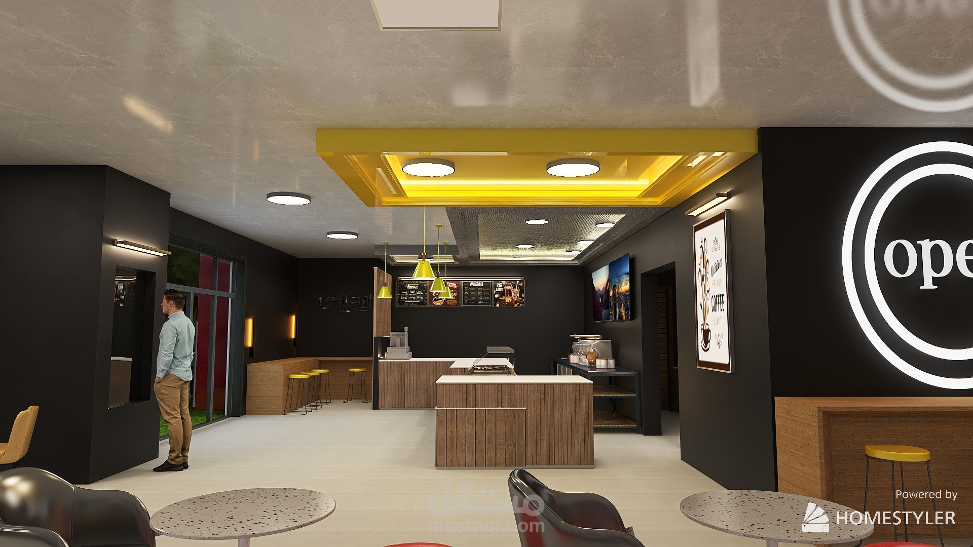 تصميم مقهى MC CAFE