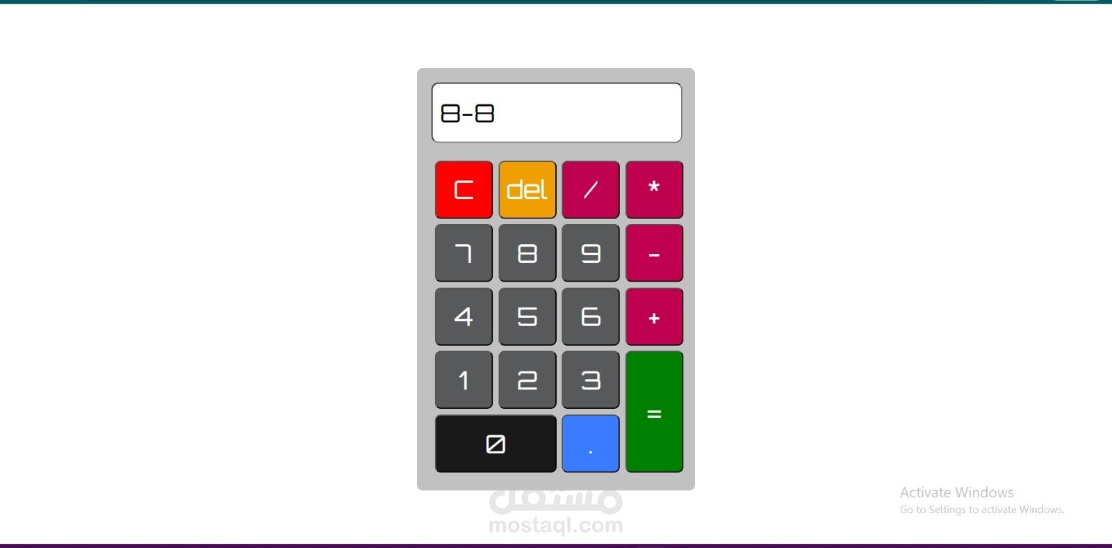 Programming Calculator Using Javascript & jQuery