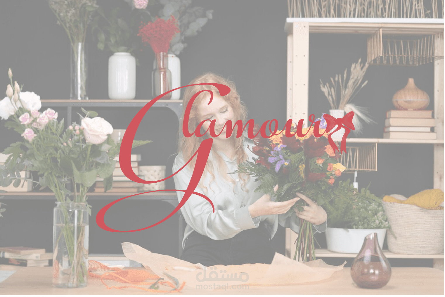 glamour (flowers & gift shop) Brand Identity