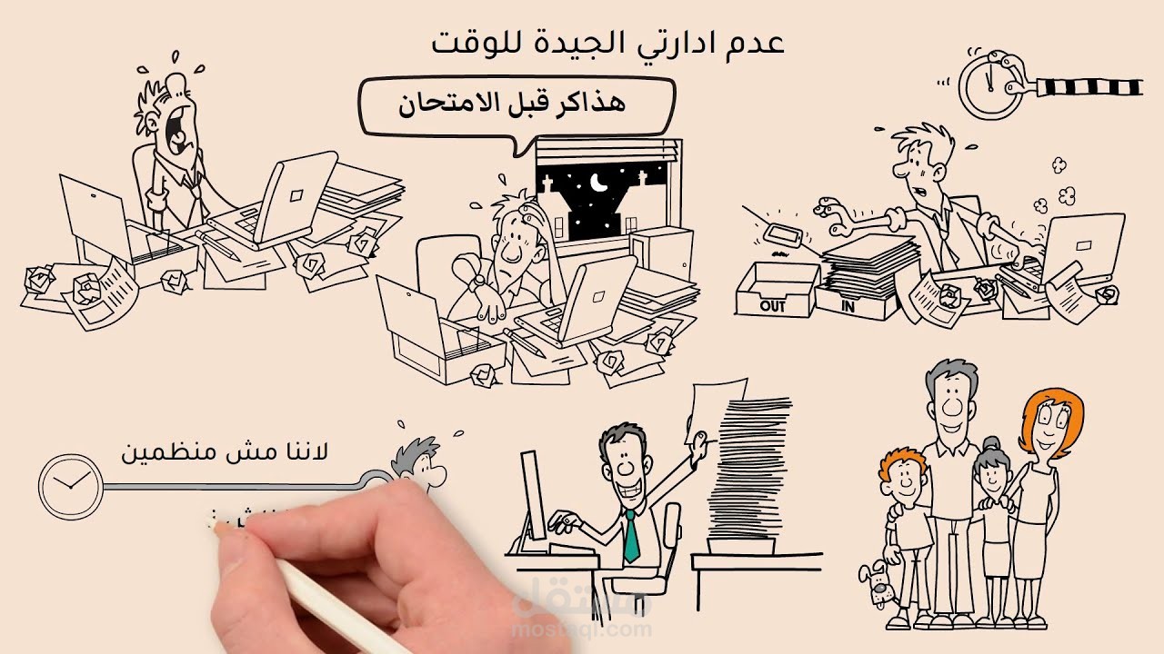 تصميم فيديوهات وايت بورد