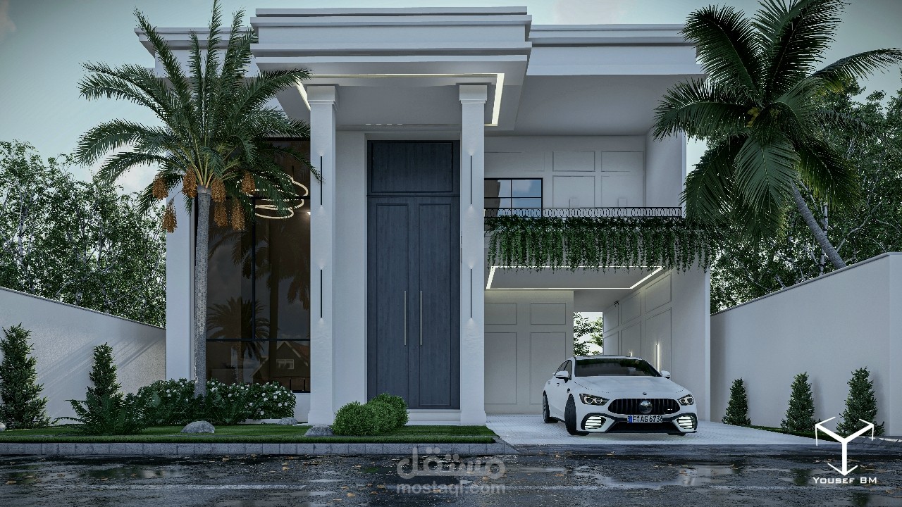 واجهة فيلا نيو كلاسيك