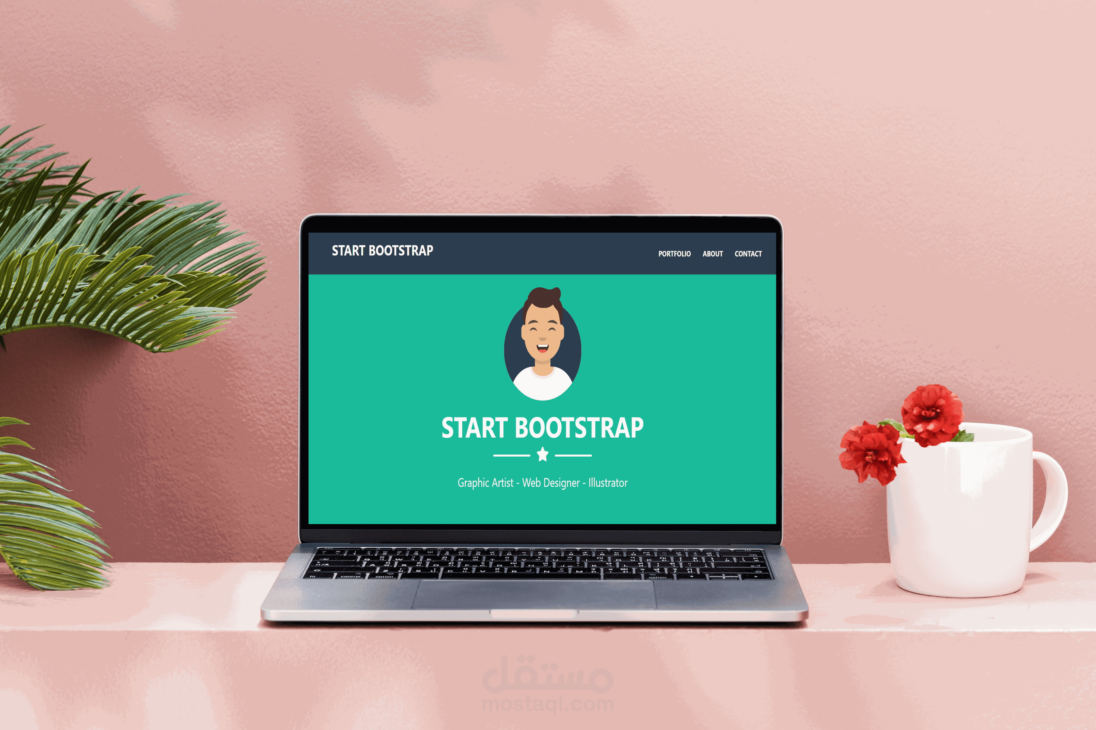 صفحة هبوط باستخدام React