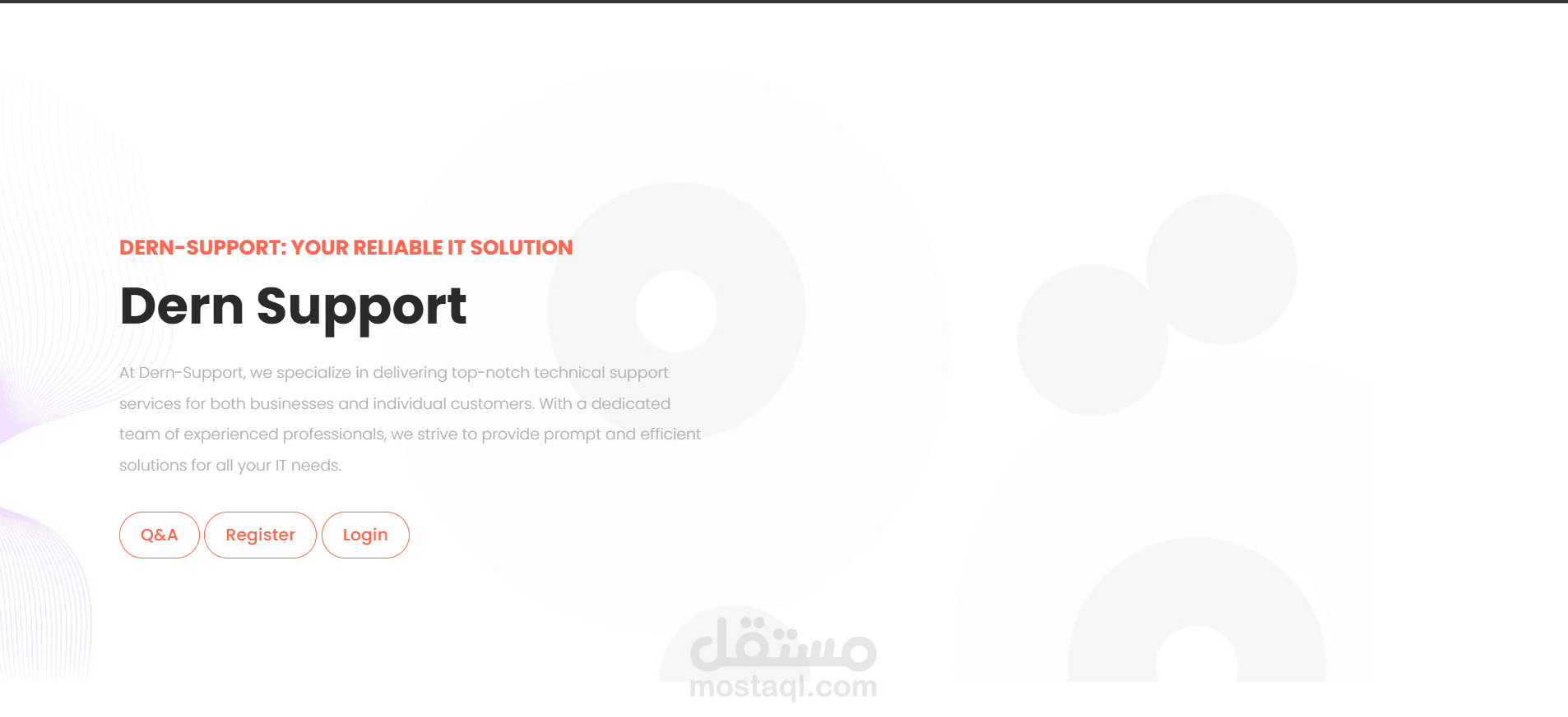 نظام Dern-Support: منصة لإدارة الدعم الفني والمخزون باستخدام Laravel