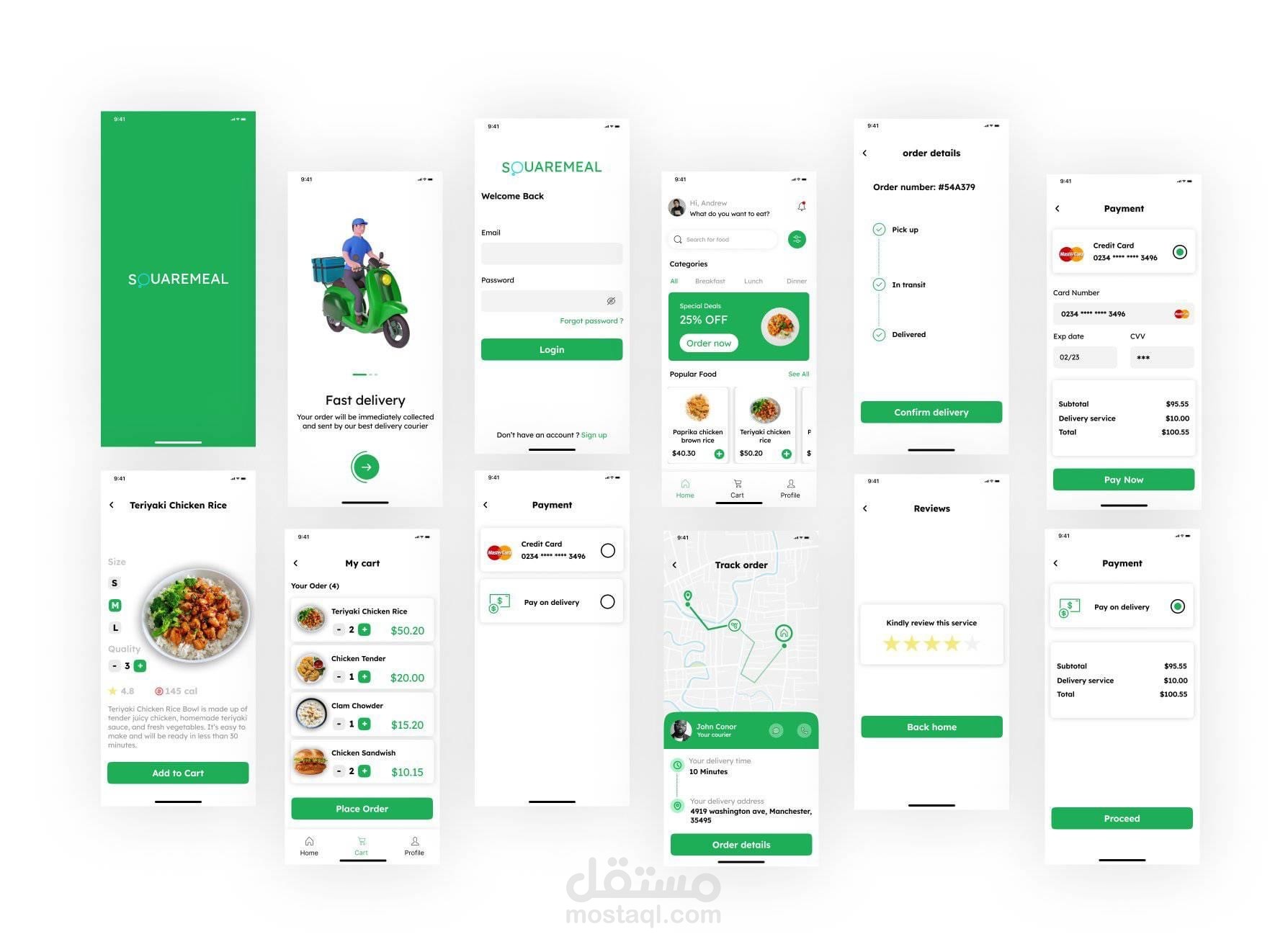 تطبيق لتوصيل الطلبات
