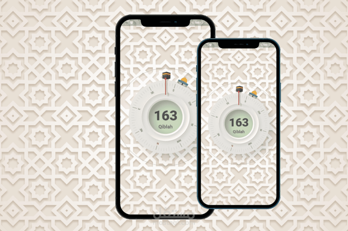 تطبيق لتحديد اتجاه القبلة و بيت المقدس