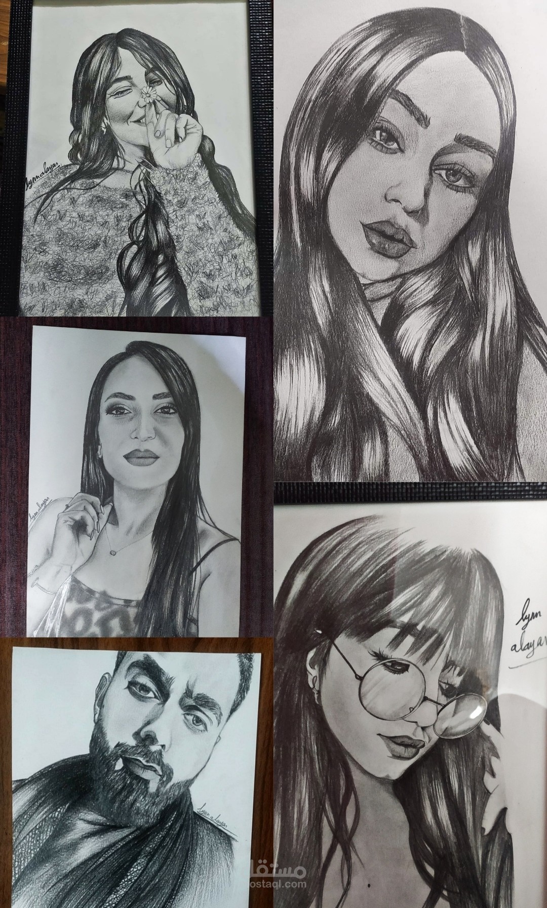 الرسم بالرصاص