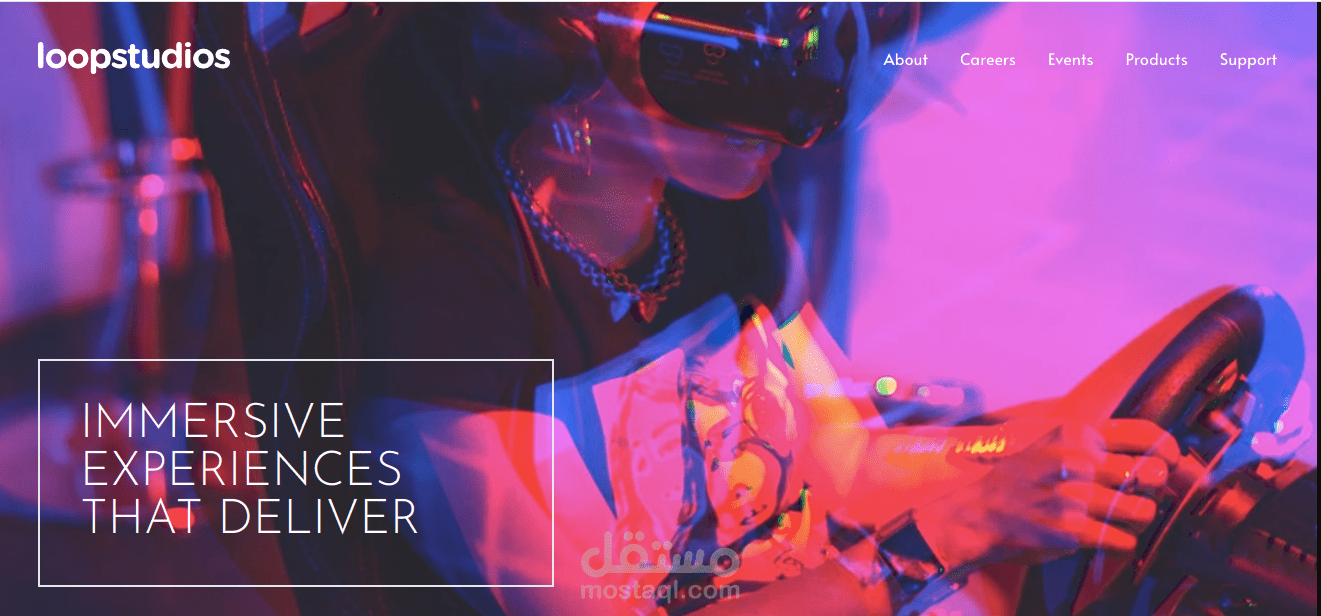 Loopstudios landing page