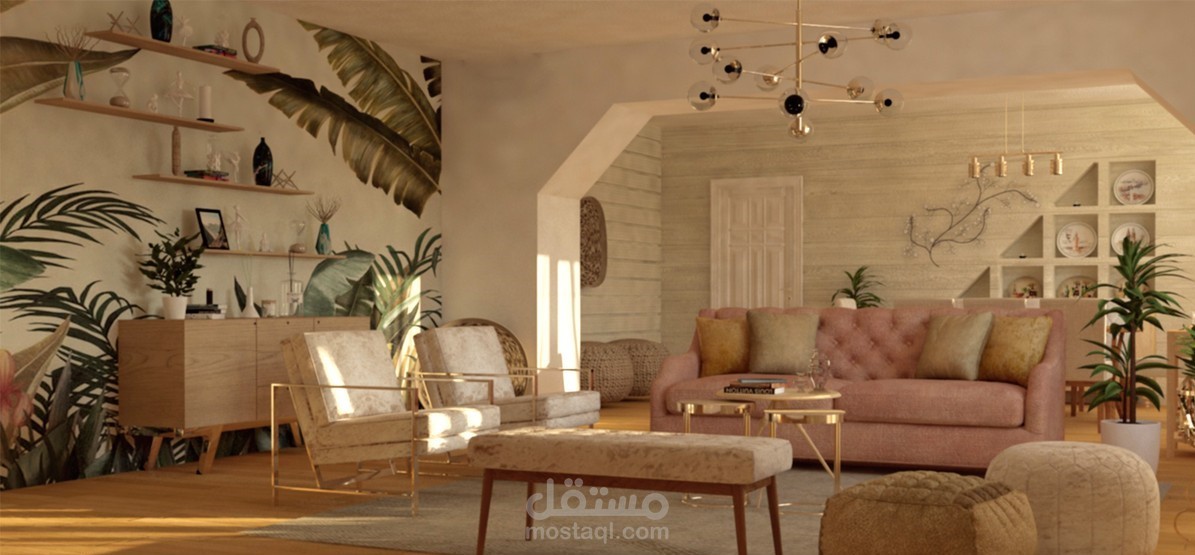 تصميم داخلي لشقة سكنية