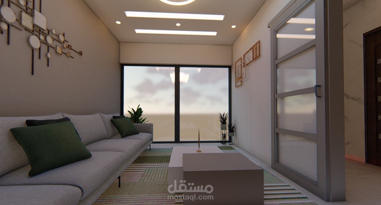 تصميم داخلي لشقة  سكنية